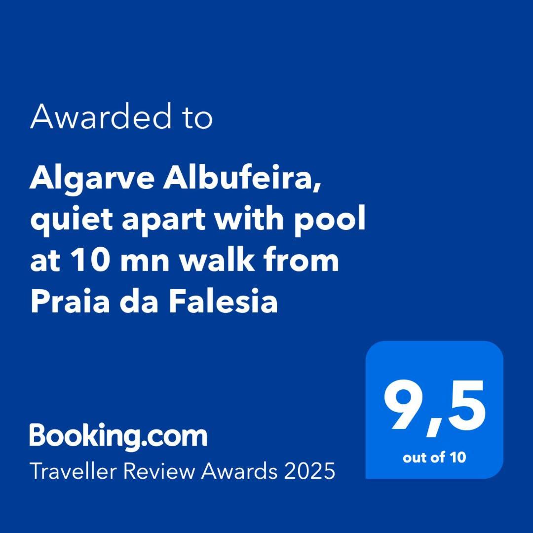 Algarve Albufeira, Quiet Apart With Pool At 10 Mn Walk From Praia Da Falesia Olhos de Agua  Eksteriør bilde